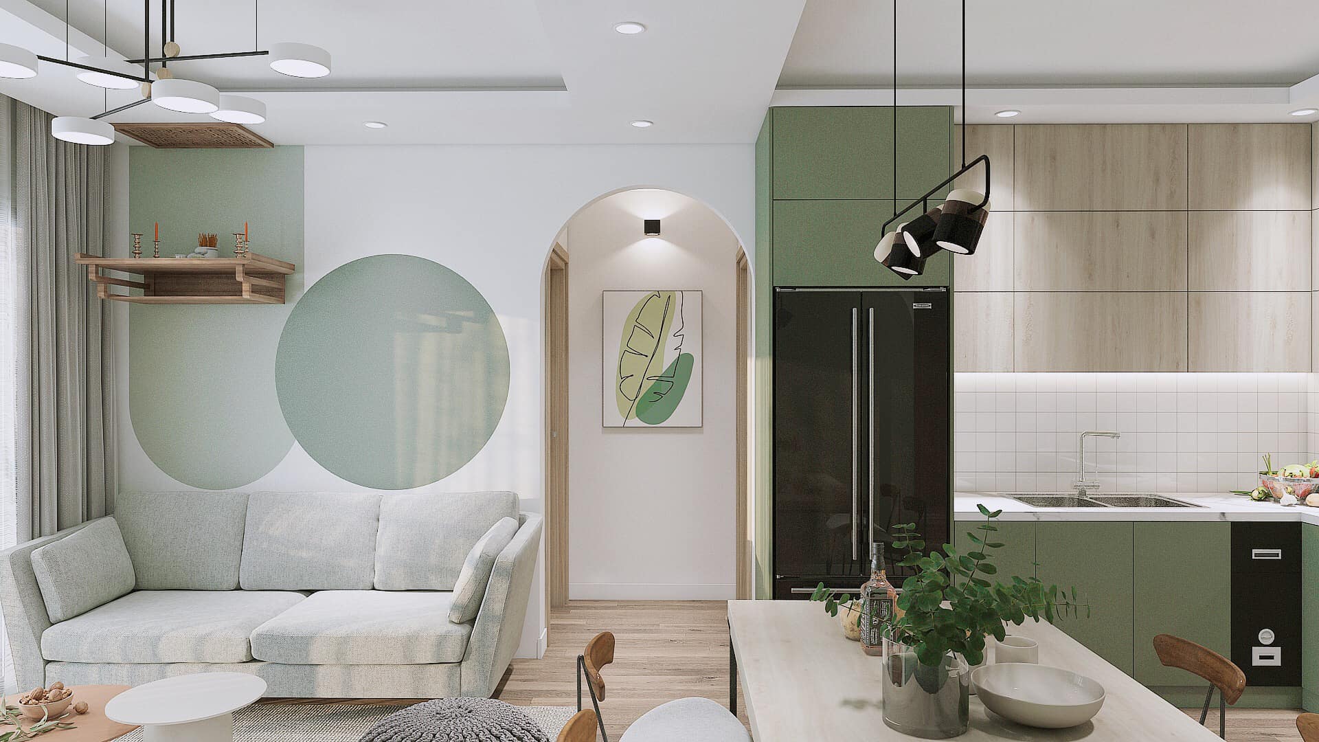 Thiết kế nội thất phòng khách đơn giản và đầy tinh tế