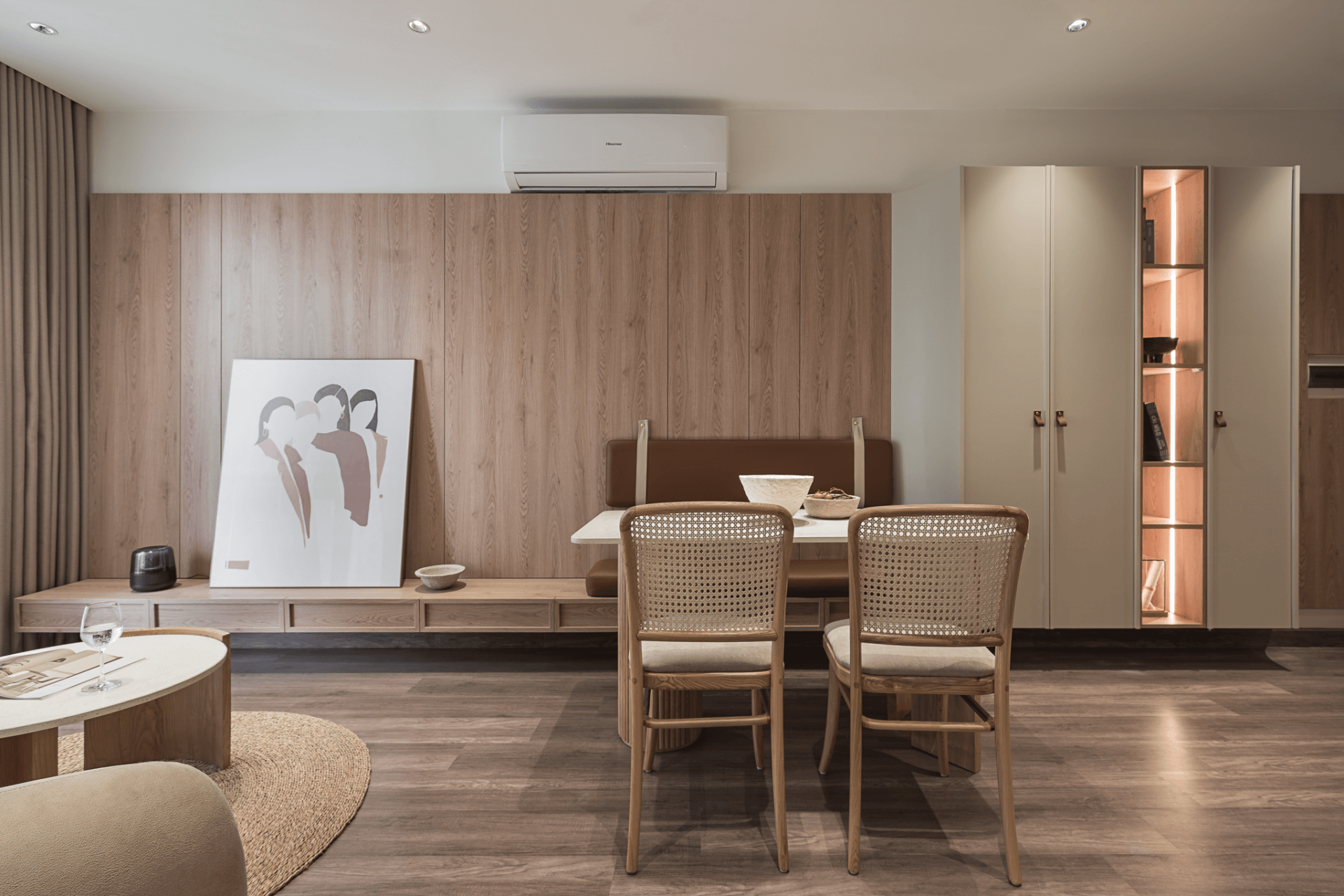 Thiết kế nội thất căn hộ 1 phòng ngủ chung cư Precia phong cách tối giản, hiện đại