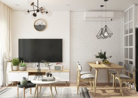 Phòng khách mang đậm phong cách thiết kế nội thất đơn giản, sang trọng và tinh tế