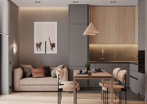 Phòng khách mang đậm phong cách thiết kế nội thất đơn giản, sang trọng và tinh tế